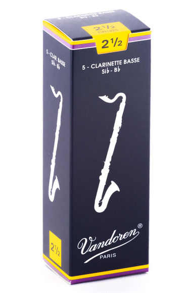 Vandoren Traditional Bass Clarinet to Eb Reeds (Box of 5)
