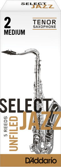 D'Addario Select Jazz Unfiled Tenor Saxophone Reeds (Box of 5)