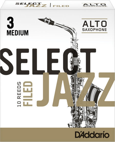 D'Addario Select Jazz Filed Alto Sax Reeds (Box of 10)
