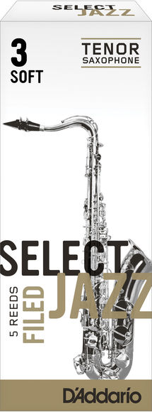 D'Addario Select Jazz Filed Tenor Saxophone Reeds (Box of 5)