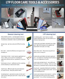 Cleaning & Sealing Tool Comparison table 2024