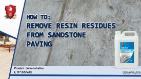 74. LTP - How to Remove Resin Residues - Sandstone Paving - 2025