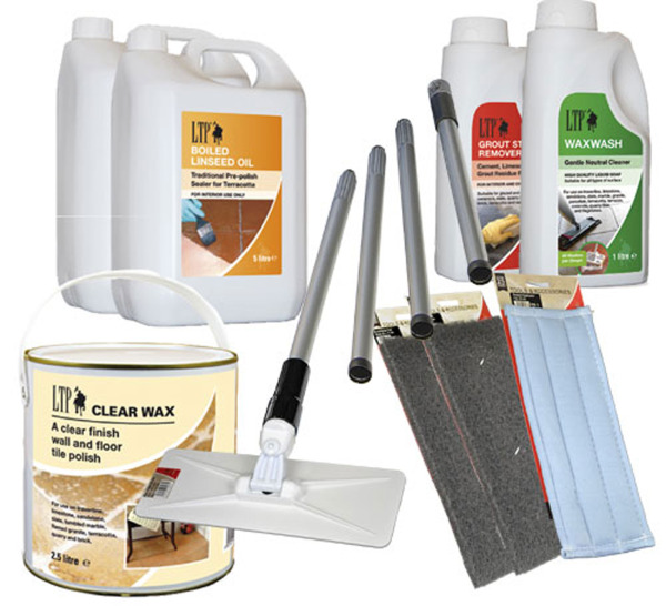 Care & Cleaning Kit for Terracotta Tile Cleaning, Sealing and Maintenance Products
