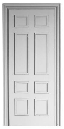 Door With Surround - Resin