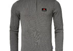 MEN PULLOVER WITH BAND COLLAR