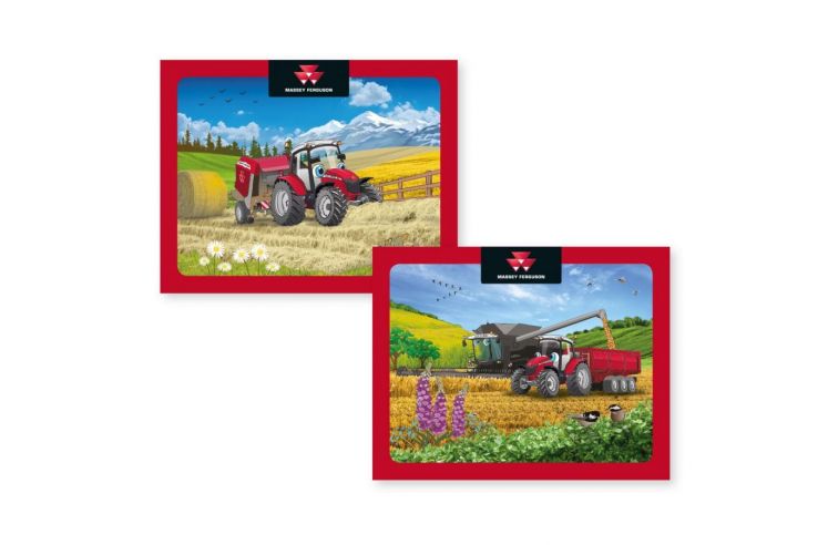 Set of 2 jigsaw puzzles of 36 pieces for children