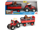 MF Happy Tractor with trailer and horse