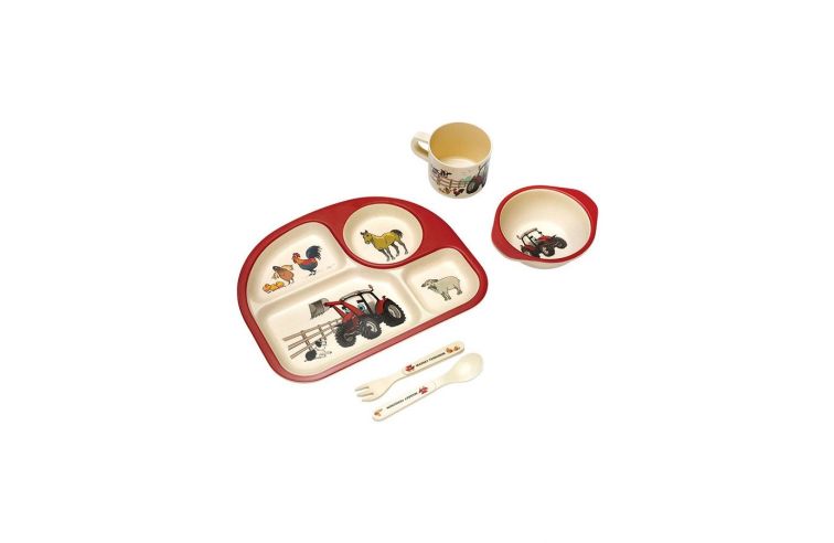 Kids' lunch Set with tractors