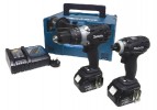 MAKITA DLX2005MBJ 18V COMBI DRILL/ IMPACT DRIVER TWIN PACK