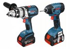 BOSCH 18V DRILL/ DRIVER TWIN PACK (2 X 4.0A BATTERIES)