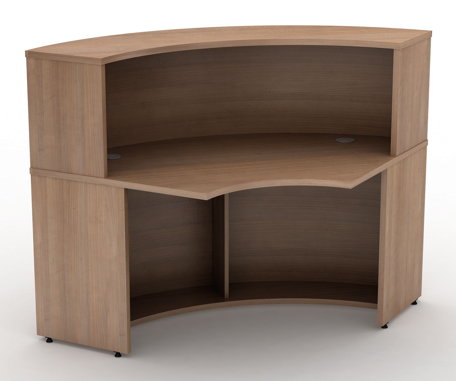 Curved Reception Desk with Counter - Avalon - Online Reality