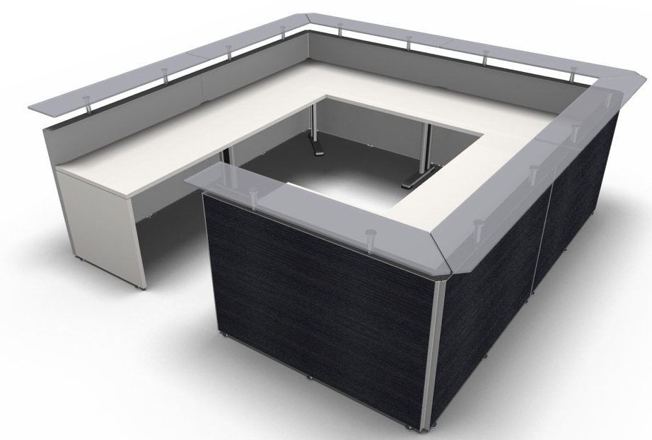 Square Reception Desk With Coloured Fronts Active S Online Reality