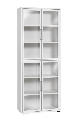 Tall Storage Cabinet With Glass Door Indio Online Reality