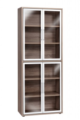Tall Storage Cabinet With Glass Door Indio Online Reality
