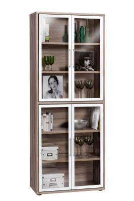 Tall Storage Cabinet With Glass Door Indio Online Reality