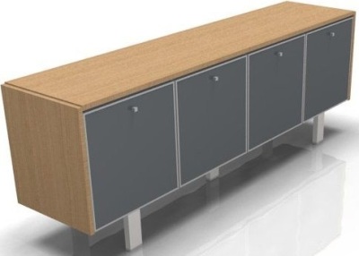 Loop Credenza Cupboard With Coloured Glass Doors Online Reality