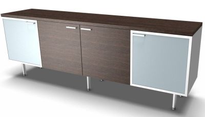 Executive Credenza With Glass Wooden Doors Tao Online Reality