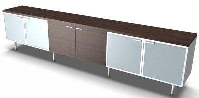 Six Door Credenza With Wooden And Glass Doors Tao Online Reality