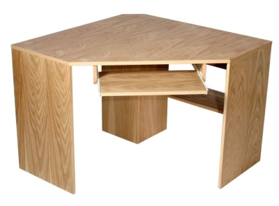 Oxley Oak Veneer Corner Desk Online Reality