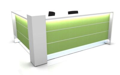 L Shaped Reception Desk With Side Panels Valde 1614mm X 1614mm