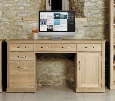 Solid Oak Double Pedestal Desk Warwick Online Reality