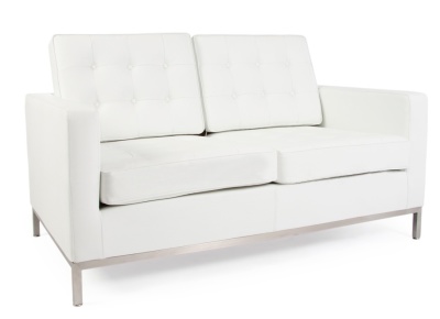 Florence Knoll Inspired Sofas White Leather Florence Knoll Inspired Sofas White Leather