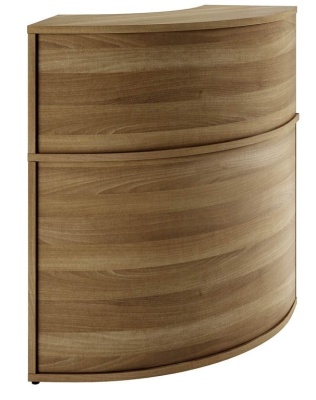 Curved Wood Finish Reception Desks Online Reality