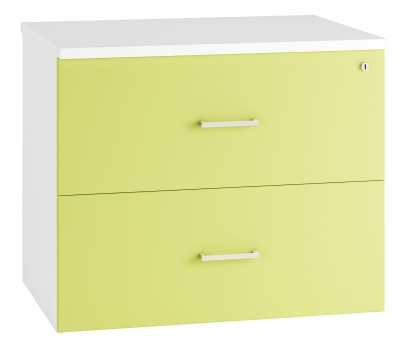 Coloured Side Filer Cabinets Spectrum 800mm Online Reality Spectrum Tow Drawer Side Filer With Lime Green Fronts