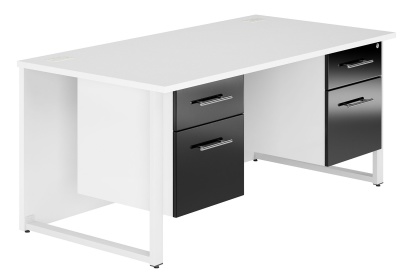 Pedestal Bench Desk Dual 1600mm Online Reality