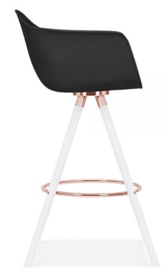 Antona High Stools White Copper