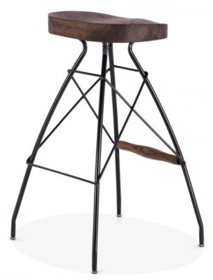 Centreo Designer Bar Stools Dark Brown Centreo Designer Bar Stools Dark Brown