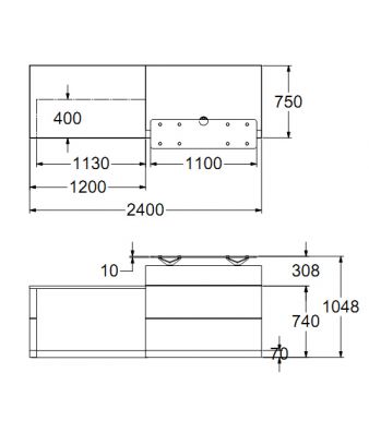 Elite Eck2 Dda Reception Desk Flush Plinth Online Reality