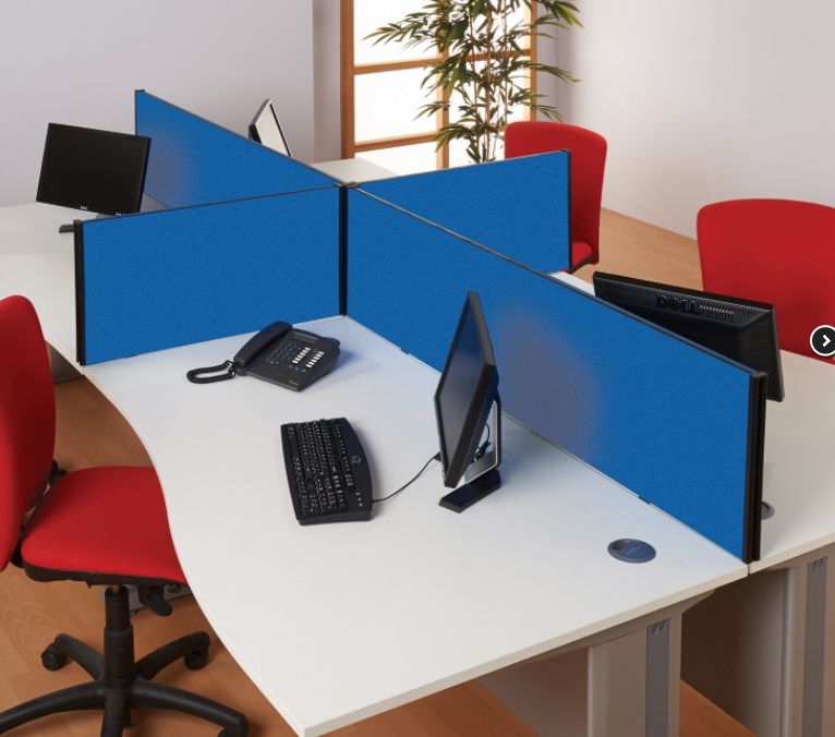 Desktop Partition Busyscreen Straight 400mm high x 800mm wide