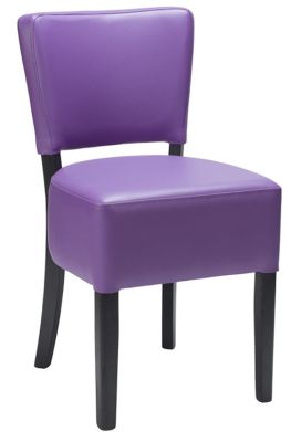 Purple Leather Dining Chairs Dijon Online Reality Dijon Dining Chair In Purple Faux Leather With A Wenge Frame