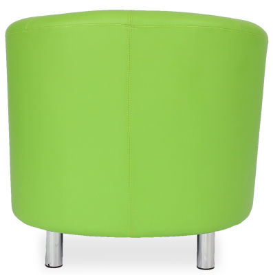 Next Day 10 Colour Leather Tub Chairs Chrome Feet