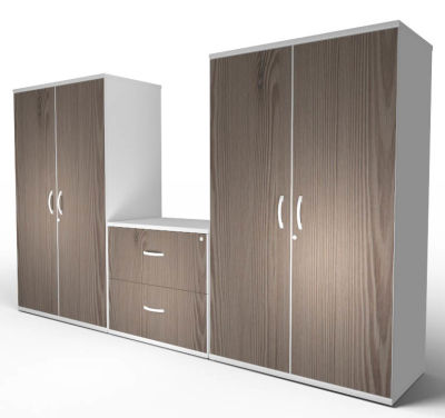 Premier Two Tone Deep Side Filer And Cupboard Combination Avalon