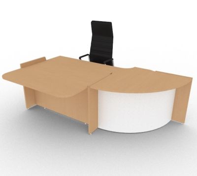 Reception Desk Configuration 10 Bienvenue 2100mm X 850 1260mm