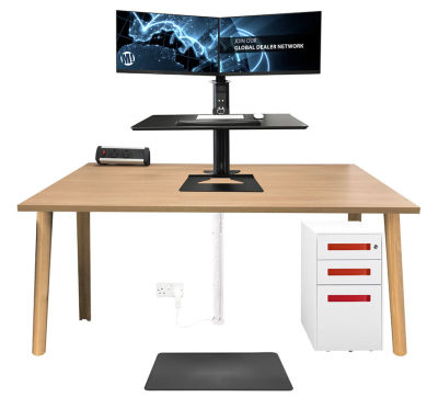 Sit Stand Workstation Single Monitor Support Online Reality