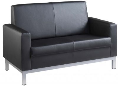 Black Leather Sofas Strasbourg One Seater Sofa Online Reality
