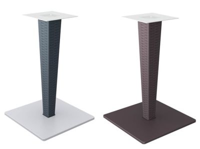 Outdoor Table Base Monty Black Rattan Online Reality Monty Outdoor Table Bases