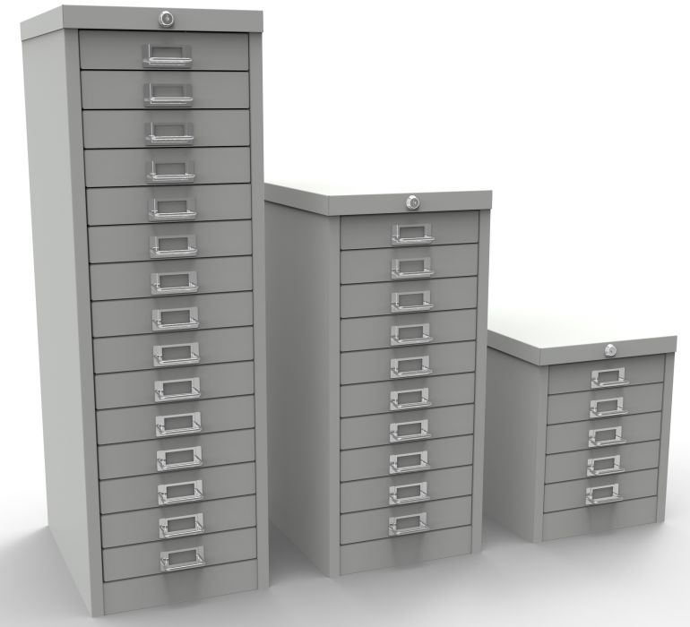 One Colour Multidrawer Cabinets S Line 5 Drawer Non Locking