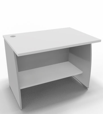 Offimat Desk Height Reception Desk All White Online Reality