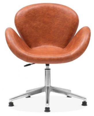 Swan Designer Chair Aviator Tan Leather Online Reality