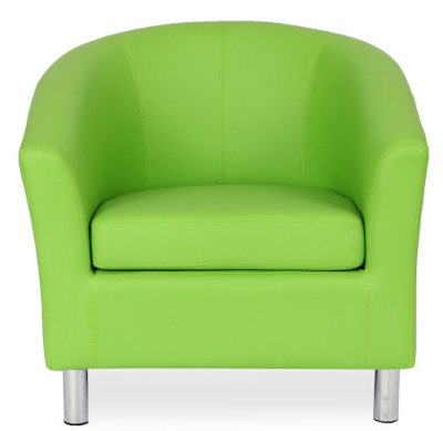 Colour Leather Tub Chairs Tritium V2 Lime Green Online Reality