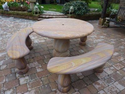 Sandstone Table Set
