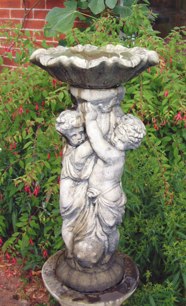 Two Cherub Bird Bath