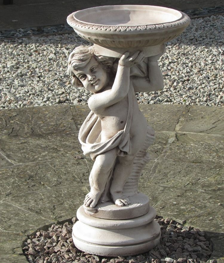 Cherub Bird Bath Tor Stone Ltd