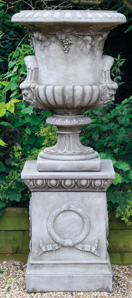 Large Regency Urn on Plinth