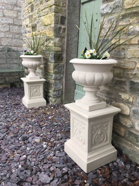 Italian Urns on French Pedestals