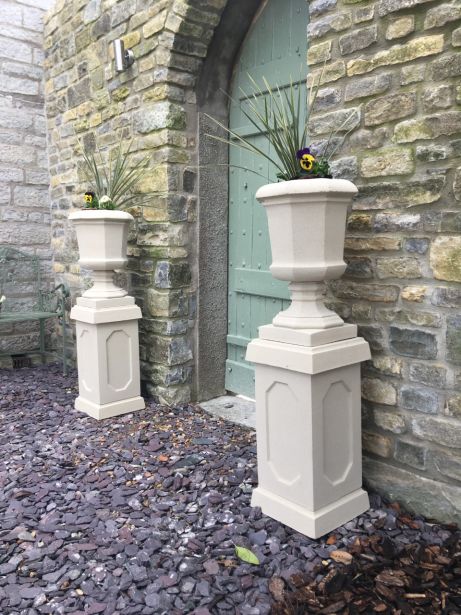 Baldwin Urns on Abbey Plinths